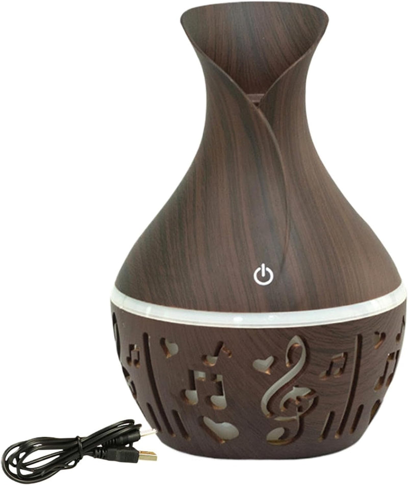 Difusor Humidificador Difusor De 300 Ml Con Veteado De Madera Multicolor