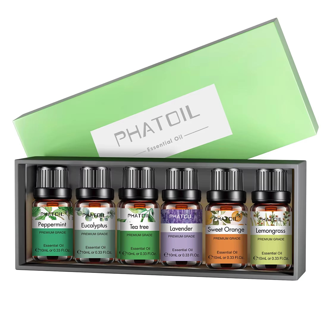 Set de 6 aceites esenciales · 10 ml