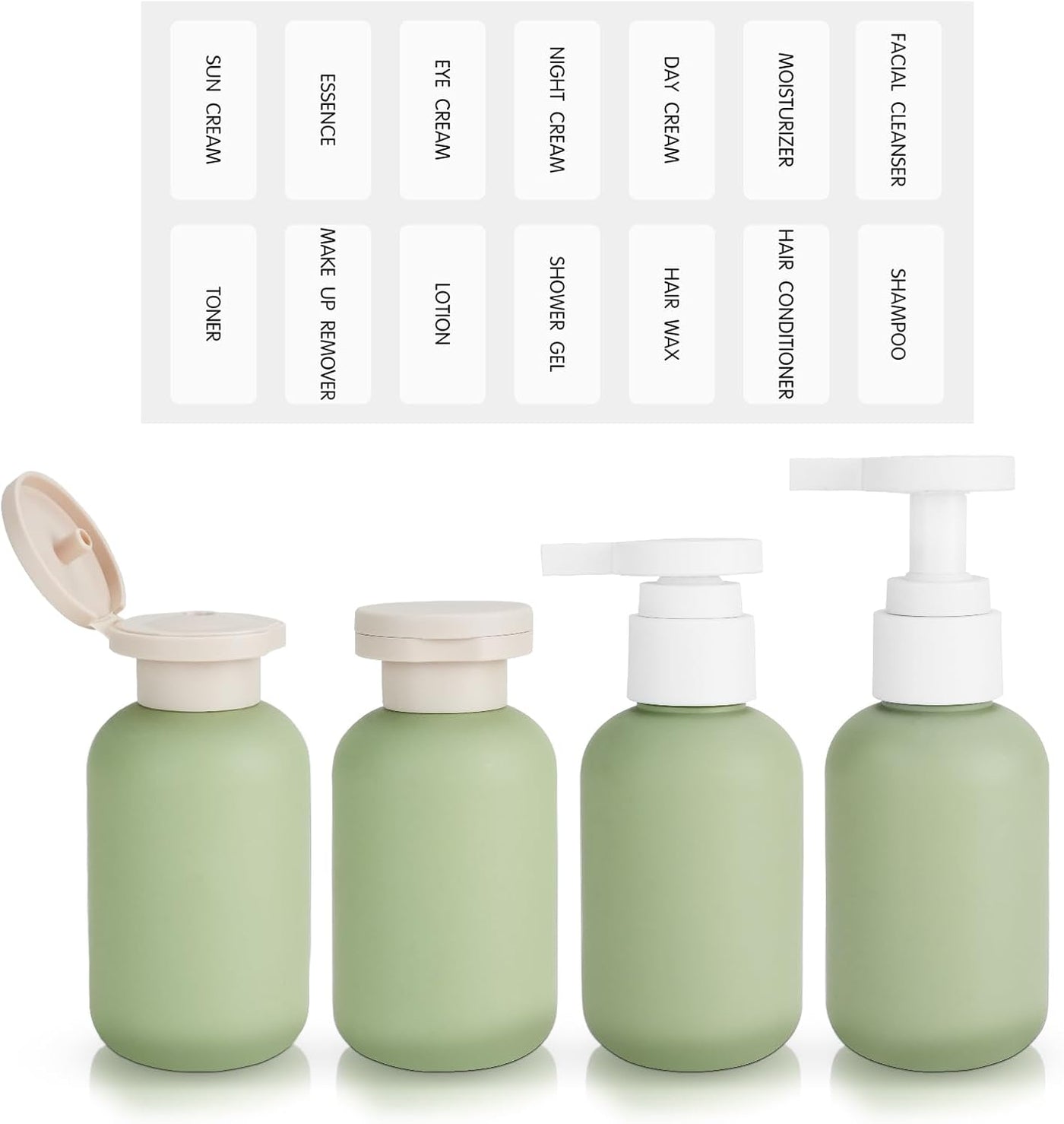 4 botes de viaje 100 ml a prueba de fugas