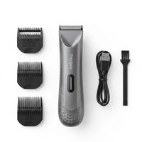 Electric Groin Hair Trimmer for Men,Body Groomer & Pubic Waterproof Hair Trimmer,Replaceable Ceramic Blade