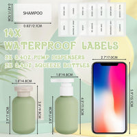 4 botes de viaje 100 ml a prueba de fugas