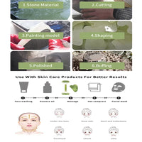 Gua Sha Massage Tool Set Natural Stone Face Neck Massager Jade Roller SPA Body Care Visage Rouleau De Massage Soin De Visage