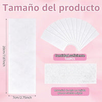 160 Bandas De Papel Para Depilación Con Cera, Tira No Tejida, Depilatoria Para Pierna, Brazo Y Axila