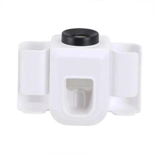 Toothbrush Holder Double Hole Wall Toothbrush Organizer Toothpaste Stand Toothpaste Squeezer Bathroom Accessories Baño Banheiro