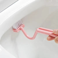 Escobilla de baño con mango en S