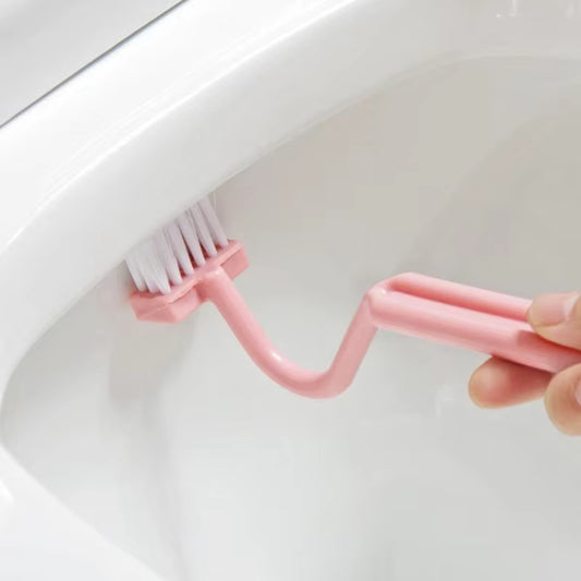 Escobilla de baño con mango en S