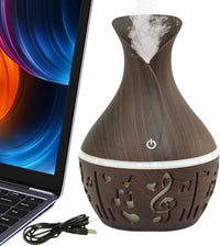 Difusor Humidificador Difusor De 300 Ml Con Veteado De Madera Multicolor